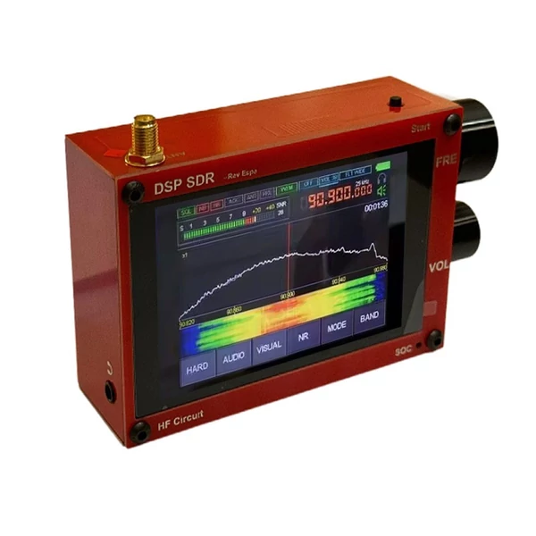 Hordozható kézi rádió készlet SDR DSP rádióvevő - Piros