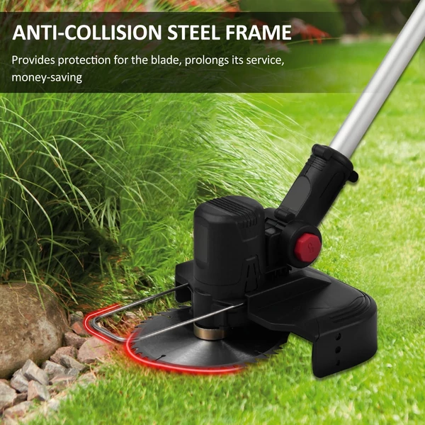 21 V kefe nélküli elektromos gyomirtó fűnyíró - 1 akkumulátor