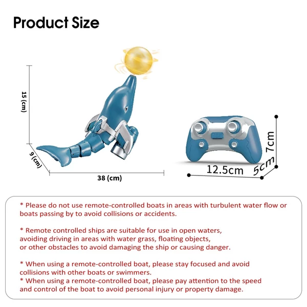 2,4 GHz-es távirányítós vízi játékok, állatcsónak