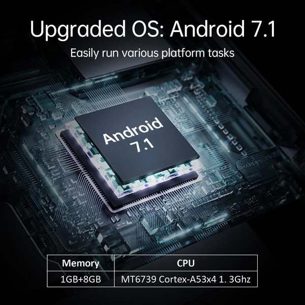 Kézi Android 7.1 POS / PDA terminál, készletgép 1 GB+8 GB tárhely 2,4 hüvelykes képernyő