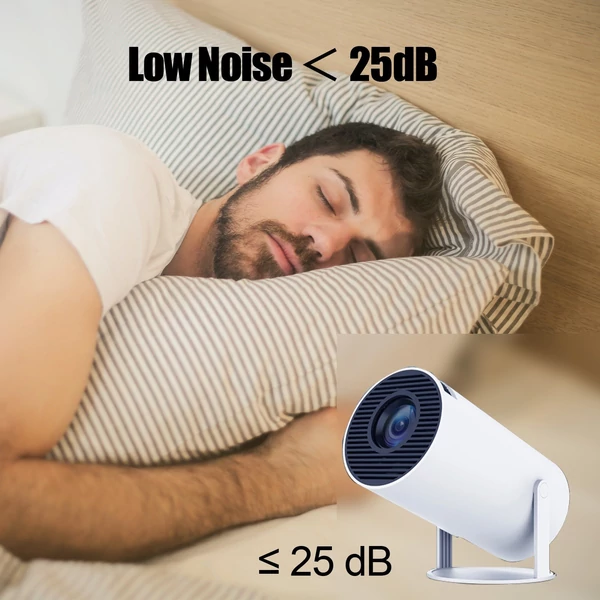 Projektor 4K dekódolás 120 ANSI Lumen 2.4G+5G WiFi trapéztorzítás korrekció