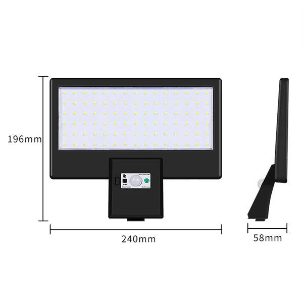 Led napelemes kültéri vízálló útvilágítás - Fehér