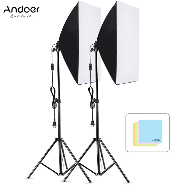 Andoer Studió fényképészeti Softbox készlet