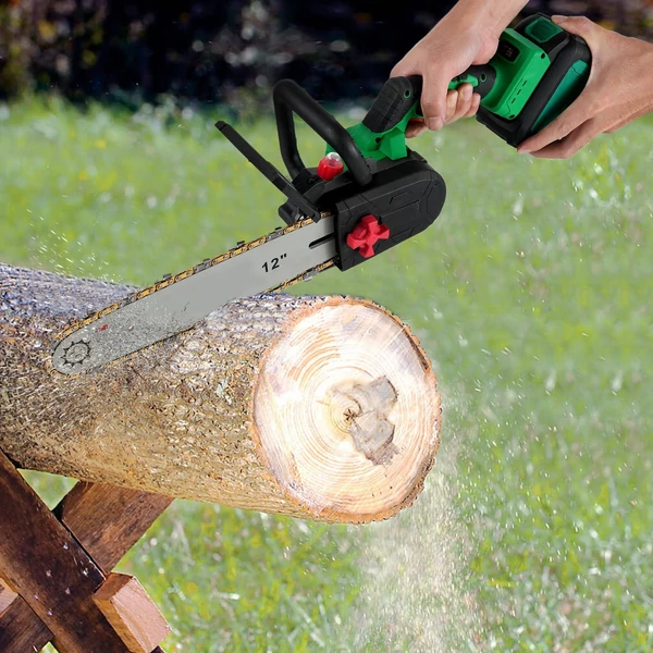 Akkus láncfűrész 4,0 Ah, kefe nélküli 20 V, 12 hüvelykes 300 mm