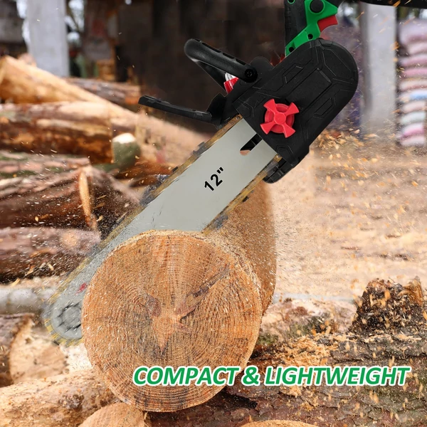Akkus láncfűrész 4,0 Ah, kefe nélküli 20 V, 12 hüvelykes 300 mm