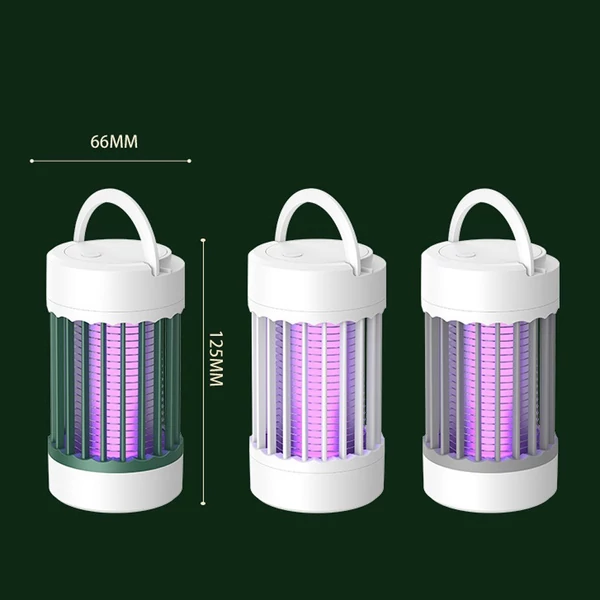 LED-es poloskazár Hordozható elektromos szúnyogirtó, légyzár, éjszakai kempinglámpa - Zöld