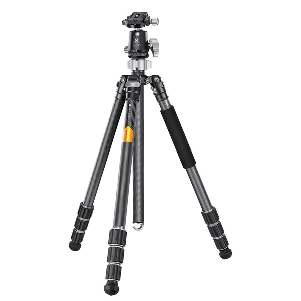 K&F CONCEPT szénszálas kamera állvány, monopod, BH-30 rugalmas gömbfejjel