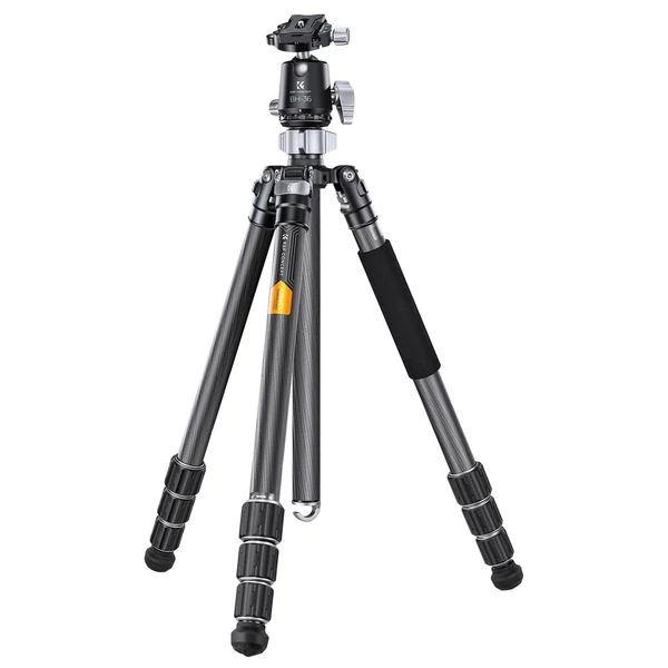 K&F CONCEPT szénszálas kamera állvány, monopod, BH-36 rugalmas gömbfejjel