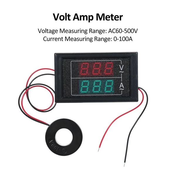 2 az 1 Volt, ampermérő AC 60-500V 100A digitális multiméter áramváltóval