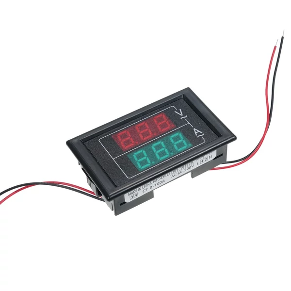 2 az 1 Volt, ampermérő AC 60-500V 100A digitális multiméter áramváltóval