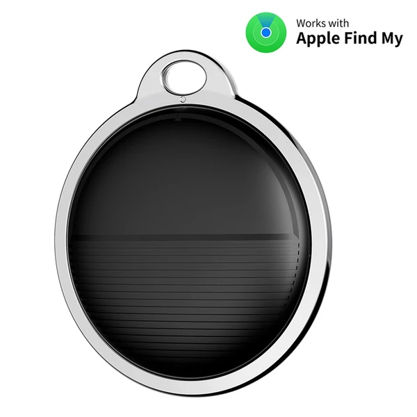Bluetooth nyomkövető gombok, kereső és elemkövető címkék, teljes globális lefedettségű telefonkereső, iOS kompatibilis - Fekete,1 db