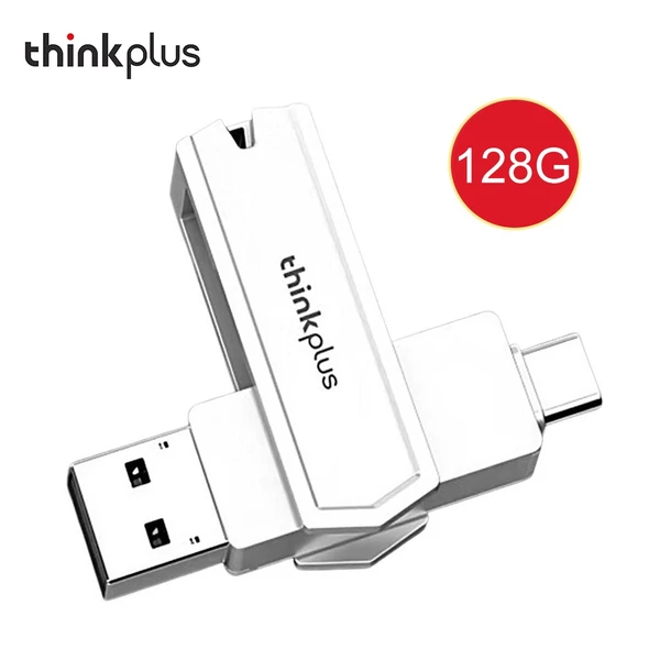 Lenovo thinkplus TPCU301Plus U Disk USB3.0 + Type-C portfelismerés - 128 GB