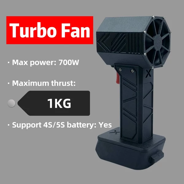 Kézi légcsatornás turbóventilátor, 50 mm-es kefe nélküli motoros sugárhajtómű 700 W - Dewalt