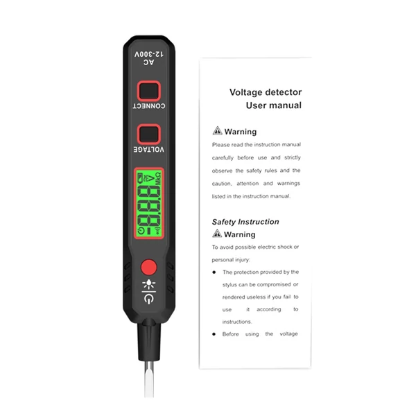 HABOTEST HT89 feszültségvizsgáló AC 12~300V érintkezőfeszültség érzékelő éles/null vezetékhez