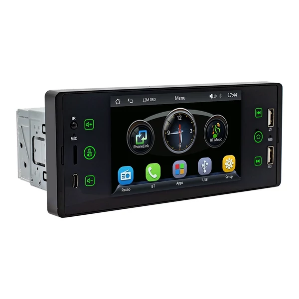 Hordozható 5 hüvelykes többnyelvű autós MP5 lejátszó (F150C vezetékes carplay)