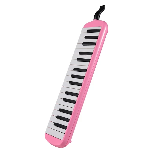 32 billentyűs Melodica Air Piano billentyűzet puha fúvócsővel, fúvókákkal Melodica fúvósok hordtáskával - Pink