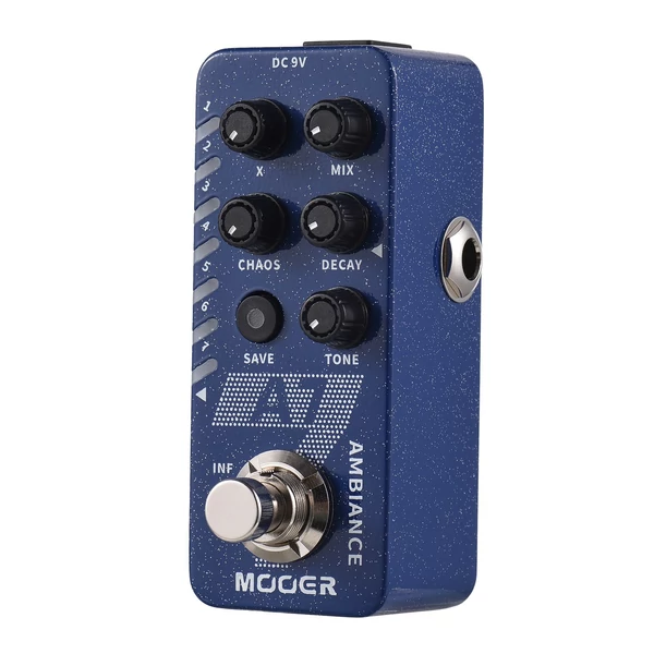 MOOER A7 Reverb gitár hangulat visszhangos pedál elektromos gitár effektus pedál