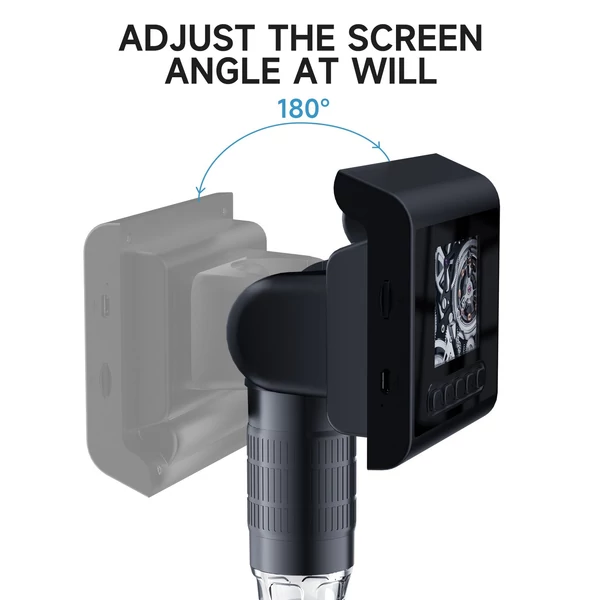 2,4 hüvelykes LCD digitális mikroszkóp 1080P 1000X nagyítású zoom mikroszkóp kamera