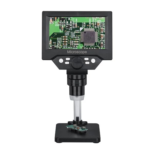 5,5 hüvelykes LCD kijelzős elektronmikroszkóp, 10 megapixeles ipari mikroszkóp