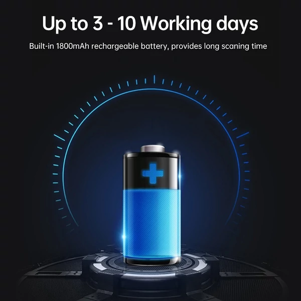 Hordozható Bisofice DL-JM4 egydimenziós lézeres vezeték nélküli vonalkód-leolvasó, támogatja a Bluetooth/2.4G/USB kapcsolatot