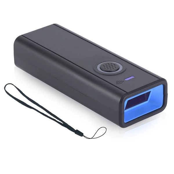 Hordozható Bisofice DL-JM4 egydimenziós lézeres vezeték nélküli vonalkód-leolvasó, támogatja a Bluetooth/2.4G/USB kapcsolatot