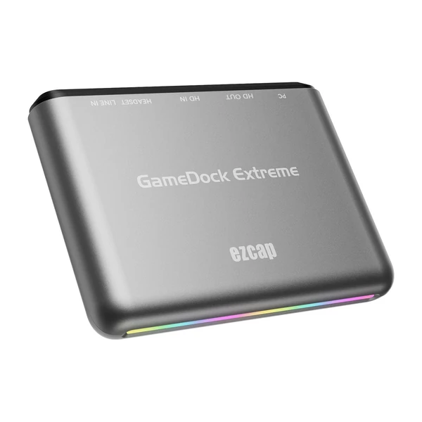 ezcap 360B GameDock Extreme HD rögzítőkártya HDR és VRR, RGB Real Color támogatás