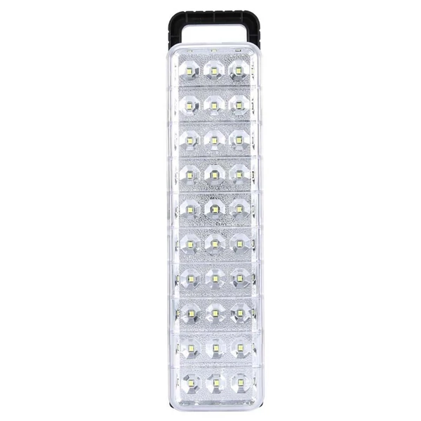 Újratölthető vészvilágítás, szuper fényes, energiatakarékos falra szerelhető otthoni LED lámpa - 30 led