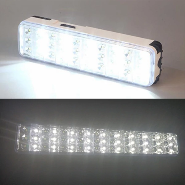 Újratölthető vészvilágítás, szuper fényes, energiatakarékos falra szerelhető otthoni LED lámpa - 30 led