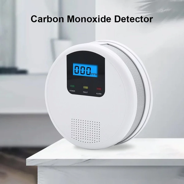 Szén-monoxid érzékelő LCD kijelzővel, LED jelzőfénnyel, elemmel - 2db