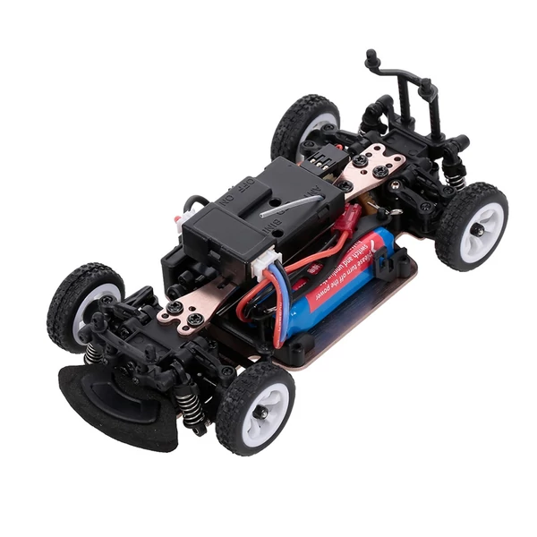 WLtoys K989 2.4G4WD 1/28 30km/h sebességű Távirányítható RC Drift Autó - Többszínű, 2 akkumulátor