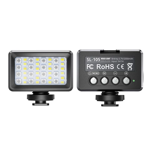 Mini LED videolámpa, vízálló töltőlámpa RGB búvárlámpa
