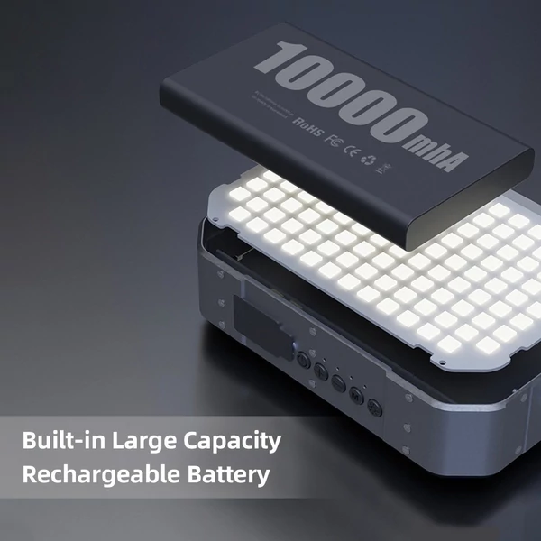 Hordozható LED-videólámpa, RGB fényképészeti kitöltőlámpa