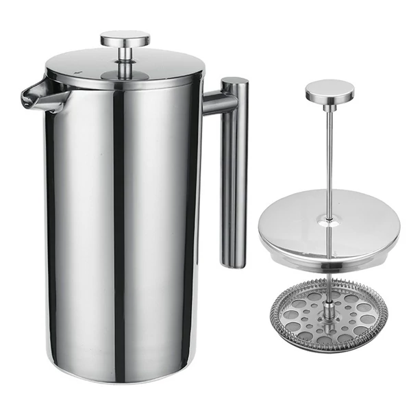 Francia 304 rozsdamentes acél termikus kávéfőző, teafőző 800ml