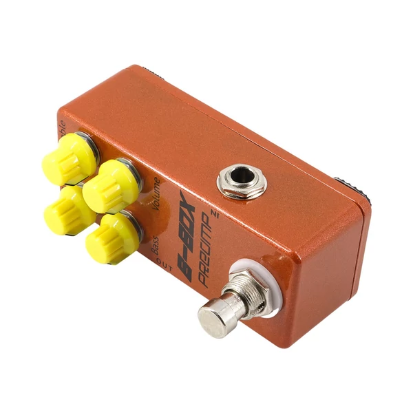 Gitár B-Box előerősítő pedál, elektromos gitár effektus pedál 4 gomb