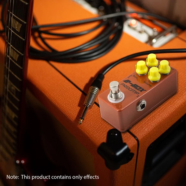 Gitár B-Box előerősítő pedál, elektromos gitár effektus pedál 4 gomb