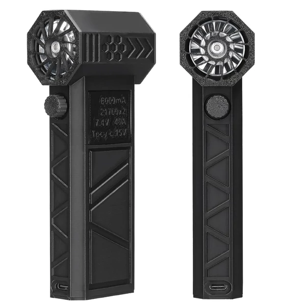 Kézi sugárhajtású ventilátor, 130 000 ford./perc, Erőteljes motoros csatornás turbóventilátor