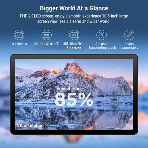 Lenovo Qitian K10 PRO Tablet 4GB+128GB 10,6 hüvelykes képernyő, Android12, BT5.0