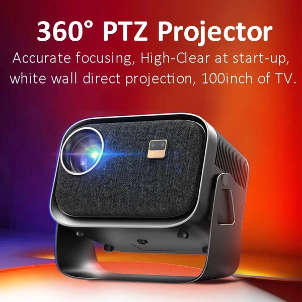 K6 Mini hordozható projektor 1080P dekódoló trapéztorzítás korrekció hangvezérléssel