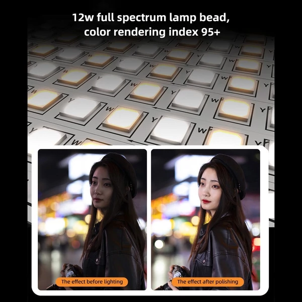 INKEE GC12 felfújható LED-videófénypálca 12 W, kézi levegőoszlopos fénypálca - alap változat