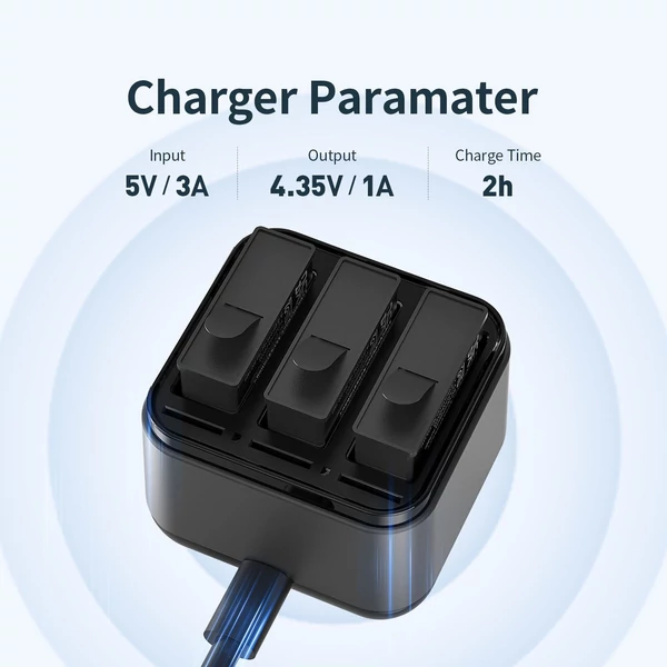 aMagisn AA10 3 foglalatos akkumulátortöltő Type-C gyorstöltő tok TF kártyanyílásokkal