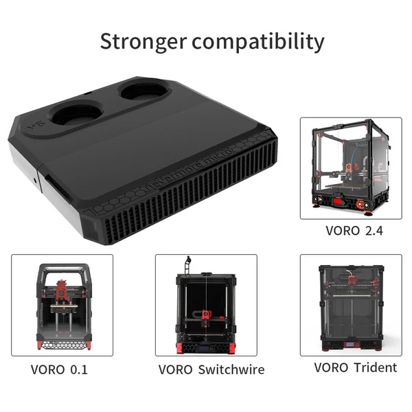 3D nyomtató Nevermore V6 Duo aktívszén szűrőtartozék 2 turbóventilátorral