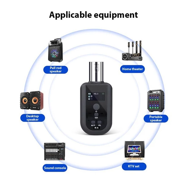 SL-100 mikrofon, vezeték nélküli XLR adó és vevő UHF vezeték nélküli mikrofonrendszer