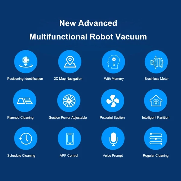 Liectroux V3S Pro robotporszívó, 4000 Pa szívás, száraz nedves felmosás