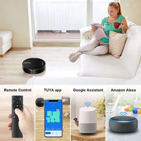 Liectroux V3S Pro robotporszívó, 4000 Pa szívás, száraz nedves felmosás