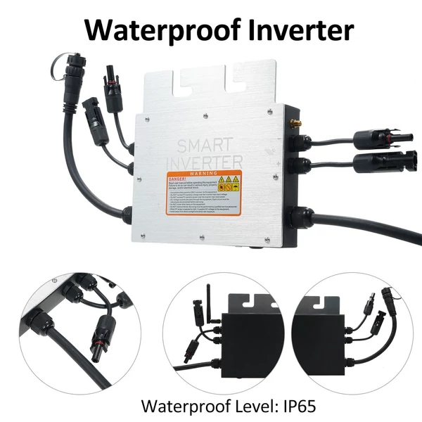 700 W-os napelemes mikroinverter, rácsos inverter, IP65 vízálló