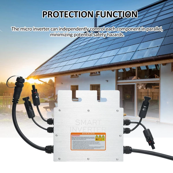 700 W-os napelemes mikroinverter, rácsos inverter, IP65 vízálló