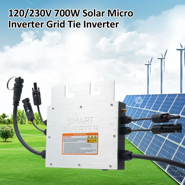 700 W-os napelemes mikroinverter, rácsos inverter, IP65 vízálló