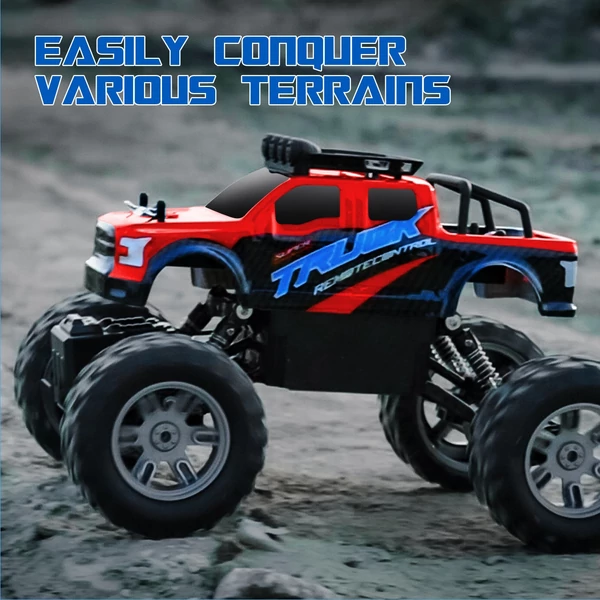 2,4 GHz-es 4WD távirányítós teherautó - Piros, 2 akkumulátor