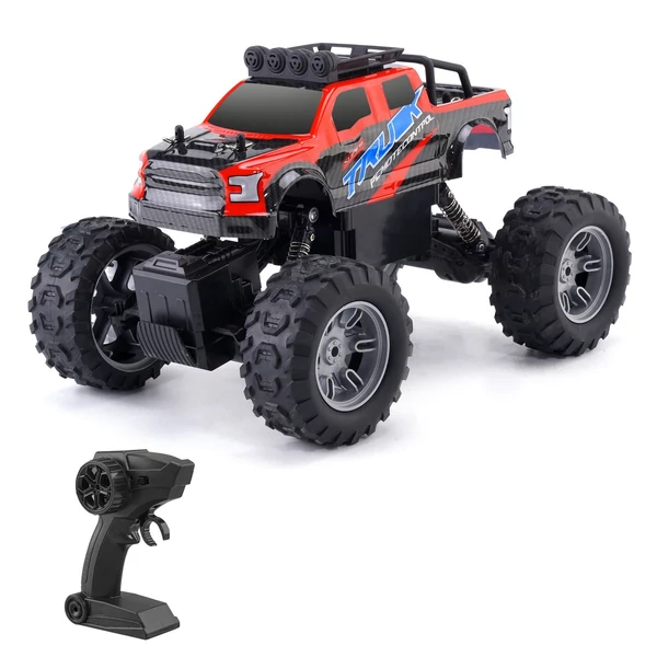 2,4 GHz-es 4WD távirányítós teherautó - Piros, 3 akkumulátor