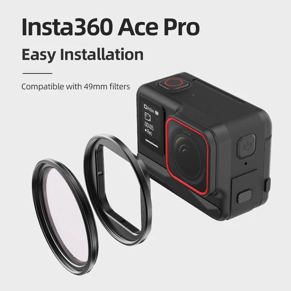 Szűrőtartó, fém szűrőtartó védőkeret csere Insta360 Ace/Ace Pro tartozékokhoz